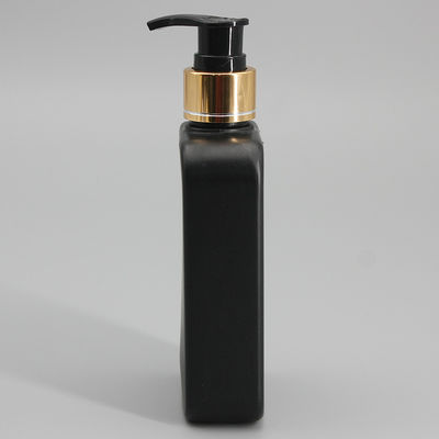 Black Cuboid 200ml HDPE Pump Bottle