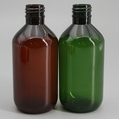 PET 24mm 6.76oz Amber Lotion Bottle
