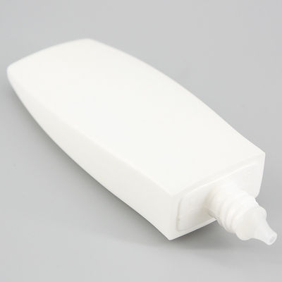 2.02oz/60ml HDPE Sunscreen Lotion Cream Bottle, Extruded Type Small Square Tube, Facial Cleanser Cosmetic Plastic Bottle
