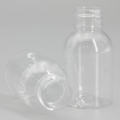 30ml PET Clear Plastic Bottle Mini Round Travel Lotion Essence Spray Cosmetic Packaging Bottle 1oz Small Sample Pocket B