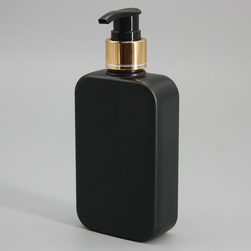 Black Cuboid 200ml HDPE Pump Bottle