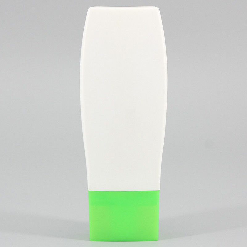 2.02oz/60ml HDPE Sunscreen Lotion Cream Bottle, Extruded Type Small Square Tube, Facial Cleanser Cosmetic Plastic Bottle